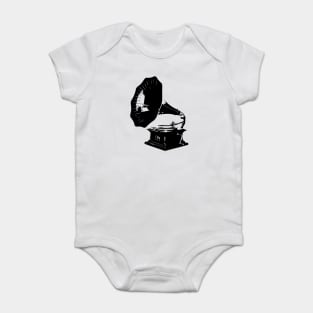 Vintage record player Baby Bodysuit